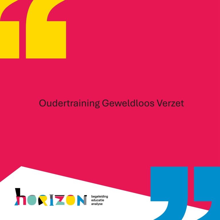 Oudertraining Geweldloos Verzet bij Horizon begeleiding